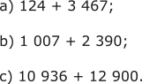 Calculați suma numerelor