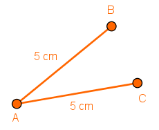 Cele două laturi congruente ale triunghiului isoscel