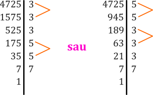 Scoaterea factorilor de sub radical