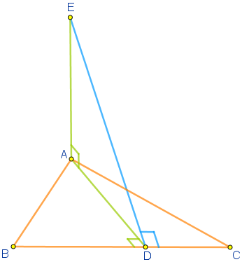 Aplicăm teorema celor trei perpendiculare.