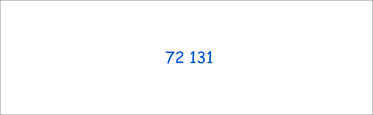 3. Precizaţi cifrele care s-au folosit pentru scrierea numărului 72131