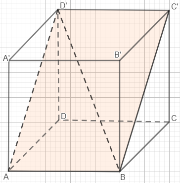 cub diagonala unghi dintre o dreaptă și un plan