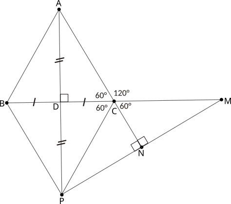Triunghi echilateral, triunghi dreptunghic cu unghi de 30 de grade, triunghiuri congruente, cazul latură-unghi-latură